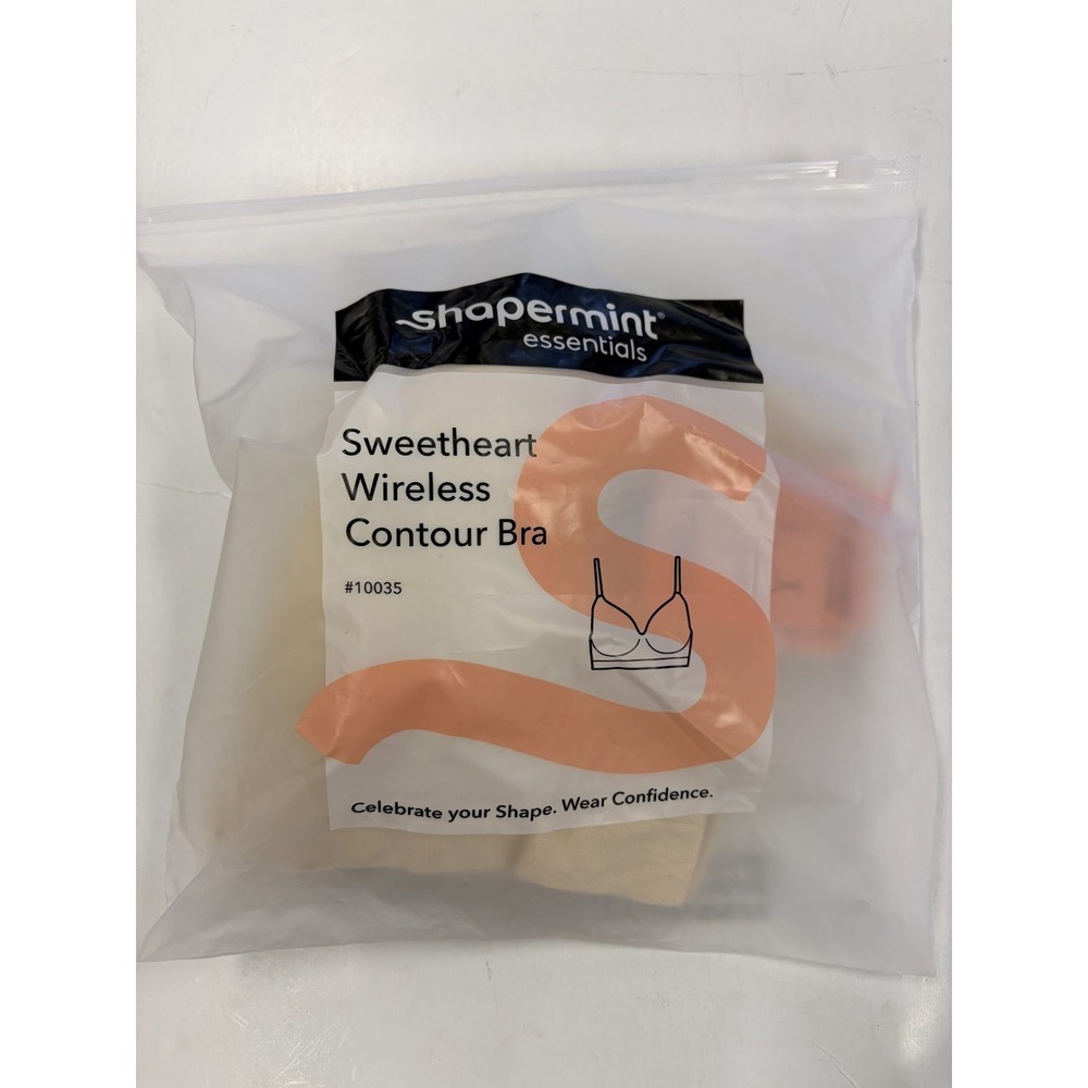 Shapermint Essentials Sweetheart Wireless Contour Bra 4XL Chai Nude #10035 New